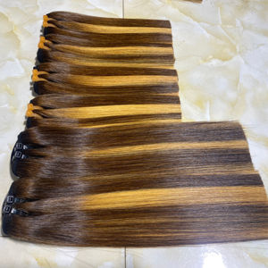 Prix bon marché Paquets de cheveux humains alignés par cuticules vierges à double tirage de qualité 12A, Extensions de cheveux humains - Product Image 1