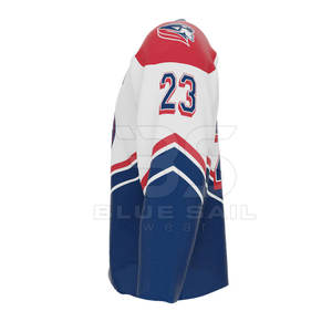 Maillot de hockey à col en V durable, idéal pour les matchs de ligue et les séances de hockey sur glace intenses, maillot de hockey sur glace personnalisé pour équipe - Product Image 4