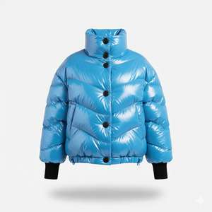 Veste matelassée en tricot pour femme, directement de l'usine, logo personnalisé, manches longues, légère, respirante, imperméable, chaude - Product Image 2