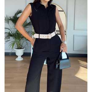 Mono Modelo Mango con Detalle de Cinturón 2140, Cintura Alta, Estilo Moderno, Apto para Oficina - Product Image 3