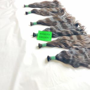 Extensions Remy vierges indiennes naturelles en vrac couleur noire bon marché vague de corps dentelle brute vague de corps dentelle brute vierge indienne - Product Image 5