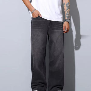 กางเกงยีนส์เดนิมแฟชั่นสตรีทใหม่ล่าสุด ราคาโรงงาน OEM ขายส่งราคาถูก - Product Image 5