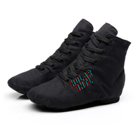Chaussures de danse jazz personnalisées en cuir fendu avec doublure en coton et semelle extérieure en daim pour femmes, filles et enfants, usage intérieur par HULAR INTL