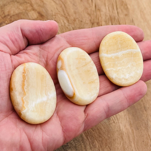 Handmade Yellow Calcite Pocket <b>Stones</b> Natural Crystal <b>Stones</b> for Healing Meditation & Stress <b>Relief</b> Metaphysical Supply - Product Image 5