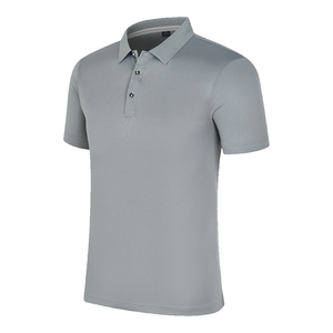 Polo de talla grande para hombre, diseño de moda con mangas bordadas, tejido de punto sólido transpirable, venta al por mayor - Product Image 3