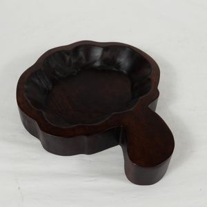 Cuenco de madera de acacia para masa de calabaza, portavelas de decoración de Acacia - Product Image 1