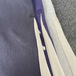 Ensemble deux pièces pantalon évasé personnalisé pour homme, tenue délavée à l'acide, survêtement délavé au soleil, ensemble jogging à capuche - Product Image 2