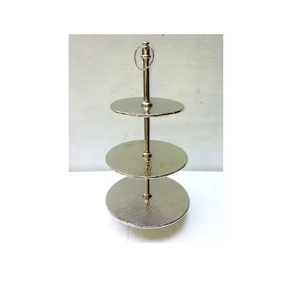 ที่วางเค้กโลหะตกแต่งบ้านโรงแรมร้านอาหารอุปกรณ์จัดแสดงขนมหวานงานแต่งงานทำจากโลหะออกแบบได้ตามต้องการล่าสุด - Product Image 5