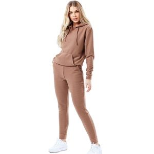 Chándal de mujer personalizado algodón polar terciopelo reflectante color negro damas chándal de mujer nuevo diseño chándal de mujer - Product Image 6