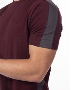 2025 Camiseta de manga corta para hombre de la mejor calidad personalizada 100% algodón ropa informal tela tejida de longitud larga - Product Image 6