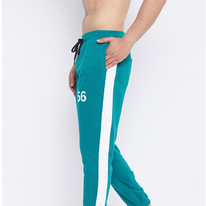 Pantalon de sport décontracté pour hommes 100% coton du Pakistan motif droit léger avec couleur pure vierge lavée de style Hip Hop - Product Image 2