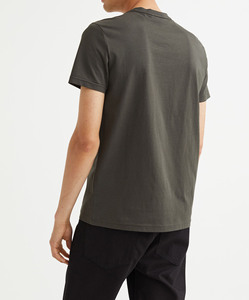 Camiseta de manga corta para hombre de Algodón 100% con hombros caídos y cuello redondo de gran tamaño con estampado de pantalla personalizado y precio al por mayor - Product Image 2