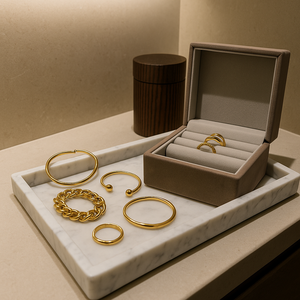 ถาดเสิร์ฟหินอ่อนแบบพรีเมี่ยมของตกแต่งคริสต์มาส - Product Image 1