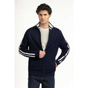 Suéter de Punto para Hombre, Corte Regular, MN-SWT-WS25-301, con Capucha, Estampado y Logotipo para Otoño y Primavera - Product Image 1