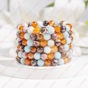 Premium CANCER Zodiac Horoscope 8mm Round Beaded <b>Bracelet</b> Birth Sign <b>Healing</b> <b>Bracelet</b> For Meditation Jewelry At Wholesale Price - Product Image 1