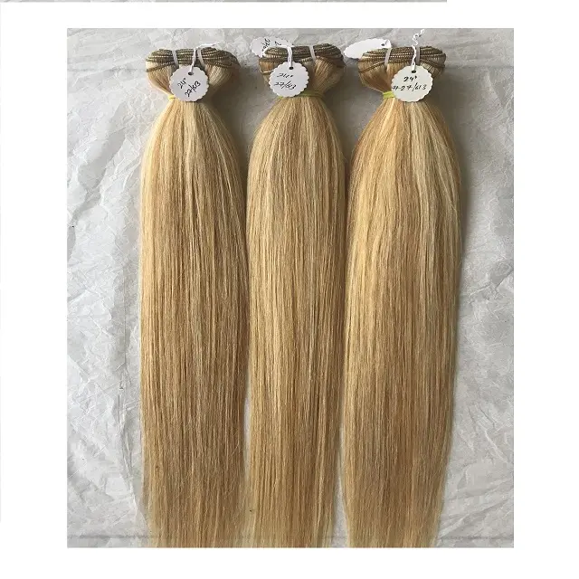 Камбоджийские Прямые #27/613 Человеческие волосы Remy, необработанные волосы для наращивания, Высококачественный Цвет Омбре, бразильские #27/613 цветные человеческие волосы, пучок