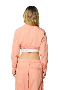 2024 nueva llegada ropa de mujer personalizada media cremallera pulóver chándal Jogging Crop Top chaqueta cortavientos conjunto de pantalones de dos piezas para mujer - Product Image 3