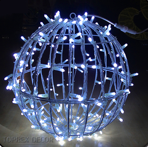 Lumières décoratives LED 3D en forme <span class=keywords><strong>de</strong></span> <span class=keywords><strong>boule</strong></span> IP65 pour extérieur, Noël, Ramadan, festivals, éclairage suspendu pour rues, design pour éclairage <span class=keywords><strong>de</strong></span> lune - Product Image 5