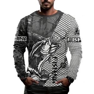 Camiseta de Compresión de Manga Larga para Hombre, Diseño Personalizado por Sublimación, ODM, MOQ Bajo, Protección UV para Natación - Product Image 1