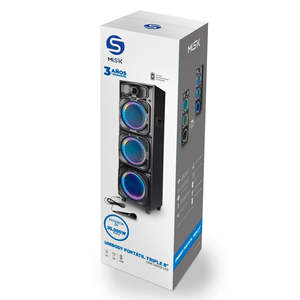 MISIK altoparlante ONE BODY MOD. MB2308 Triple 8 pollici impermeabile alimentato a batteria - Product Image 2