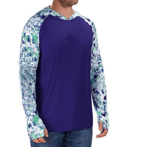 Camiseta de Pesca Unisex con Protección Solar UPF 50, de Poliéster y Elastano, con Capucha, Secado Rápido, Fresca, Camuflaje Sublimado, Impermeable, Talla Grande, Transpirable - Product Image 2