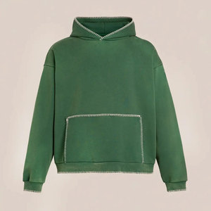 Sweat à capuche délavé à l'acide 100% coton de meilleure qualité pour hommes conception personnalisée à vendre en vrac quantité sweat à capuche délavé à l'acide pour hommes - Product Image 6
