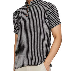 <b>Men's</b> Traditional Cotton Nepali Short <b>Kurta</b> Comfortable Ethnic Wear <b>Indian</b> & Pakistani Clothing at Wholesale Prices - Product Image 1