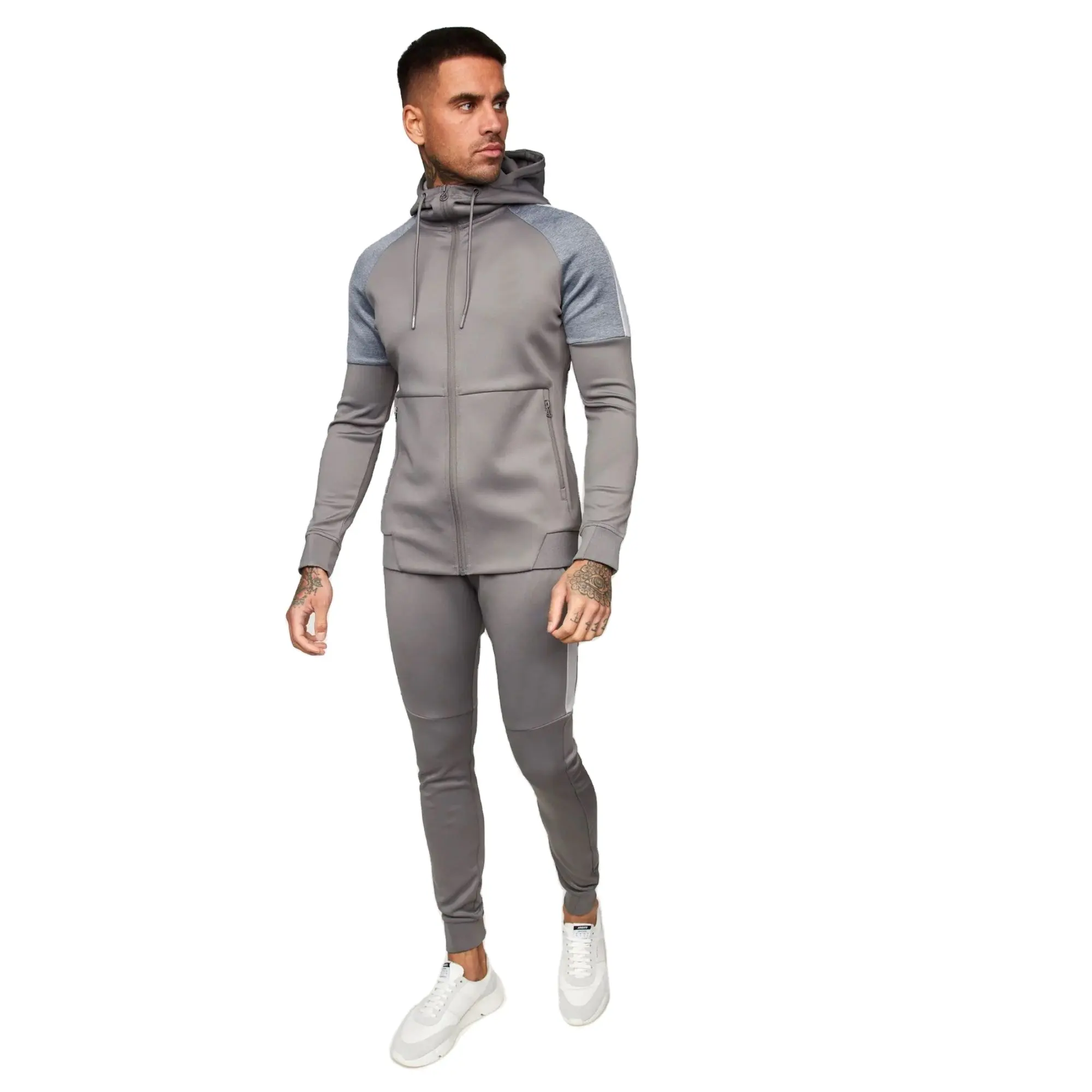 Active wear Breath able Compression 2-teilige Outdoor Slim Fit Sportswear Herren Trainings anzüge für Herren Jogging Gym Wear