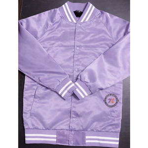 Veste universitaire en satin brillant de qualité supérieure, style de mode durable pour l'extérieur, veste bomber de style lettreman, veste d'hiver - Product Image 1