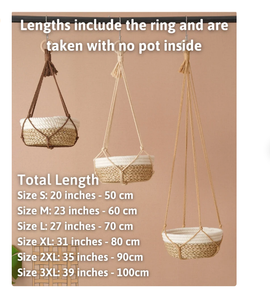 Ceiling Planter, Minimalist <b>Hanging</b> Customized Macrame Plant Hanger for <b>Wall</b> and Window Decoration - Product Image 2