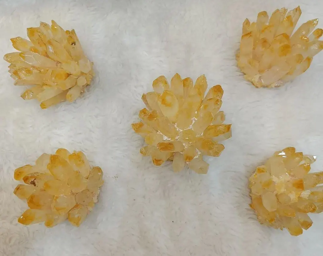 dyed Citrine crystal Cluster Raw Grade A raw Cluster Brazil Natural Healing Crystal Energy crystal energy raw Stone