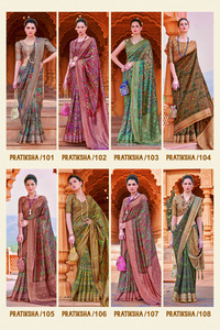 Saree exquis en soie de bambou Pratiksha Saree indien traditionnel fabriqué à la main pour les mariages, les festivals et les occasions spéciales - Product Image 4