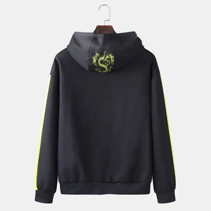2025 New Winter High Quality Customized Men's Fashion <b>Fleece</b> <b>Hoodie</b> Solid Hooded Sweatshirt Screen Printing Winter Use Wholesale - Product Image 2