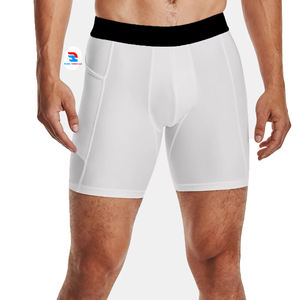 Short de jogging pour homme, short de compression pour motard, séchage rapide, entraînement, musculation, short en polyester 100% pour homme - Product Image 1