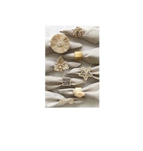 Wholesale <b>Cheap</b> Price Table Decor Rhinestone Bling Napkin <b>Ring</b> Rattan Napkin Buckle <b>Ring</b> for Place Setting Serviette - Product Image 3