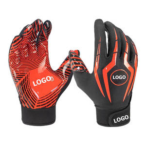 Gants de football américain de couleur design personnalisé Gants de football américain respirants à prix de gros - Product Image 2