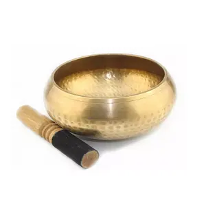 New Arrival Metal Craft Brass Antique Singing Bowl Cheapest Price 7 Chakar Sound Meditation Singing Bowl Supply