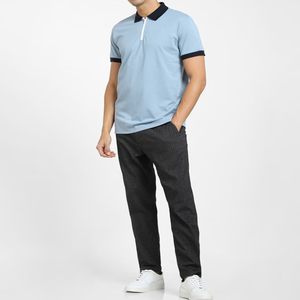 Polo 100% coton de style décontracté de qualité supérieure respirant à séchage rapide pour hommes T-shirt polo à manches courtes coupe ajustée - Product Image 6