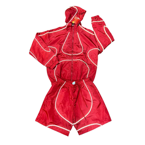 Reflective Tracksuit Manufacturers Custom Track <b>Suit</b> Track Jackets and Short Sets - Product Image 4