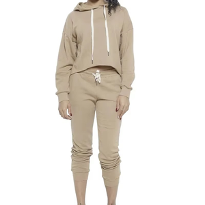 Conjunto Deportivo de Invierno con Capucha y Estampado, Fabricado en Pakistán, 100% Algodón, Transpirable, Ropa Casual para Mujer - Product Image 1