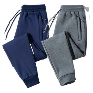 Pantalon en tricot noir décontracté grande taille pantalons pour hommes pantalons de jogging pour hommes vente en gros - Product Image 1