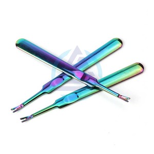 Herramienta de Manicura con Forma de Tenedor Camaleón, 1 Pieza, Acero Inoxidable, Removedor de Cutículas, Empujador, Cortador de Callos, Herramientas para el Cuidado de las Uñas - Product Image 1