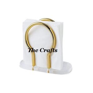 Extremely Good Design <b>Tissue</b> <b>Paper</b> Holder In Metal Gold <b>Color</b> Napkin Holder For Table Top Accessories - Product Image 3