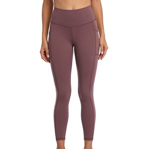 Leggings de Yoga para Mujer, Fáciles de Lavar, Duraderas, de Fibra de Bambú y Algodón, Transpirables, Cómodas, Antibacterianas, Antiarrugas, Informales, de Media Pierna - Product Image 1