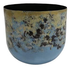 Pot de fleur en fer de forme ronde pour la maison balcon et jardin Pot de fleur jardin Patio intérieur extérieur fait à la main en vrac produit - Product Image 1