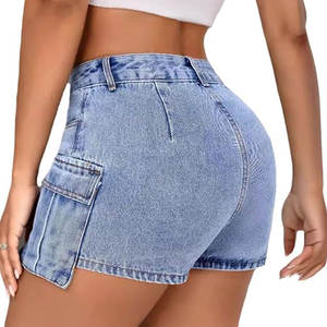 Shorts Cargo de Algodón Transpirable de Cintura Alta para Mujer, Estilo Urbano, con Bolsillos Utilitarios para Uso en Exteriores - Product Image 3