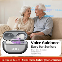 Appareil d'Amplification Auditive Numérique Sans Fil Mini OEM ODM Rechargeable CIC Intra-Auriculaire pour Personnes Âgées