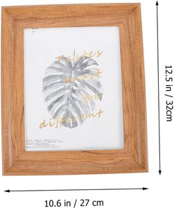 1pc cadre photo tableau photo pour bureau présentoir en bois cadre photo rétro cadre photo rustique - Product Image 6