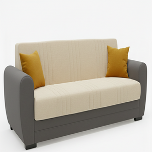 Sofá Cama Ecológico Convertible con Estructura Sólida, Mecanismo Click Clack, Tapicería de Tela Estilo Europeo, Extensible, Superventas - Product Image 1