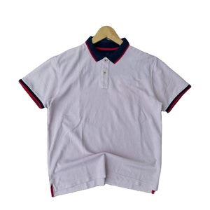 Polo en coton et polyester mélangé 220 GSM de qualité supérieure, gris chiné beige, design à empiècements, logo personnalisé, polos pour hommes - Product Image 2